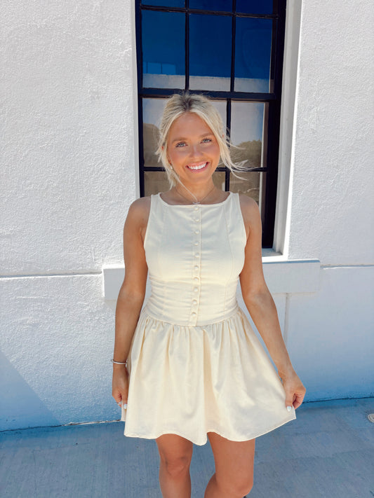 Tessa Mini Dress Yellow