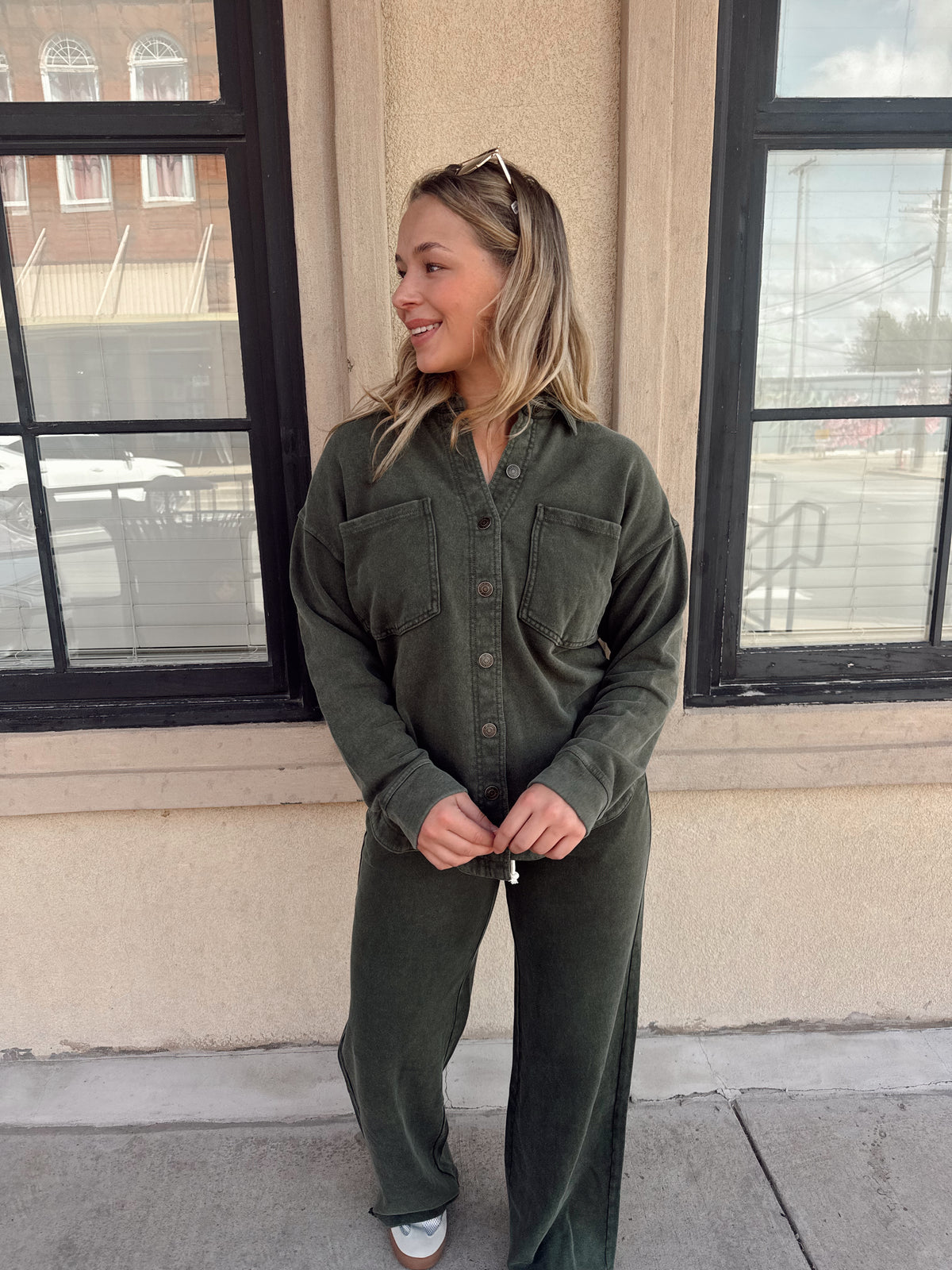 Z Supply All Day Knit Jacket Olive