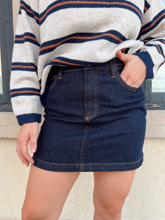 Z Supply Socialite Denim Mini Skirt
