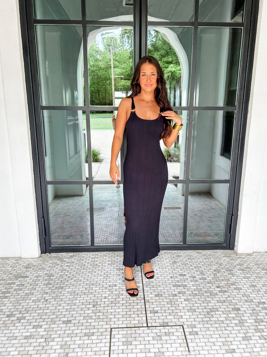 Salinas Midi Dress Black