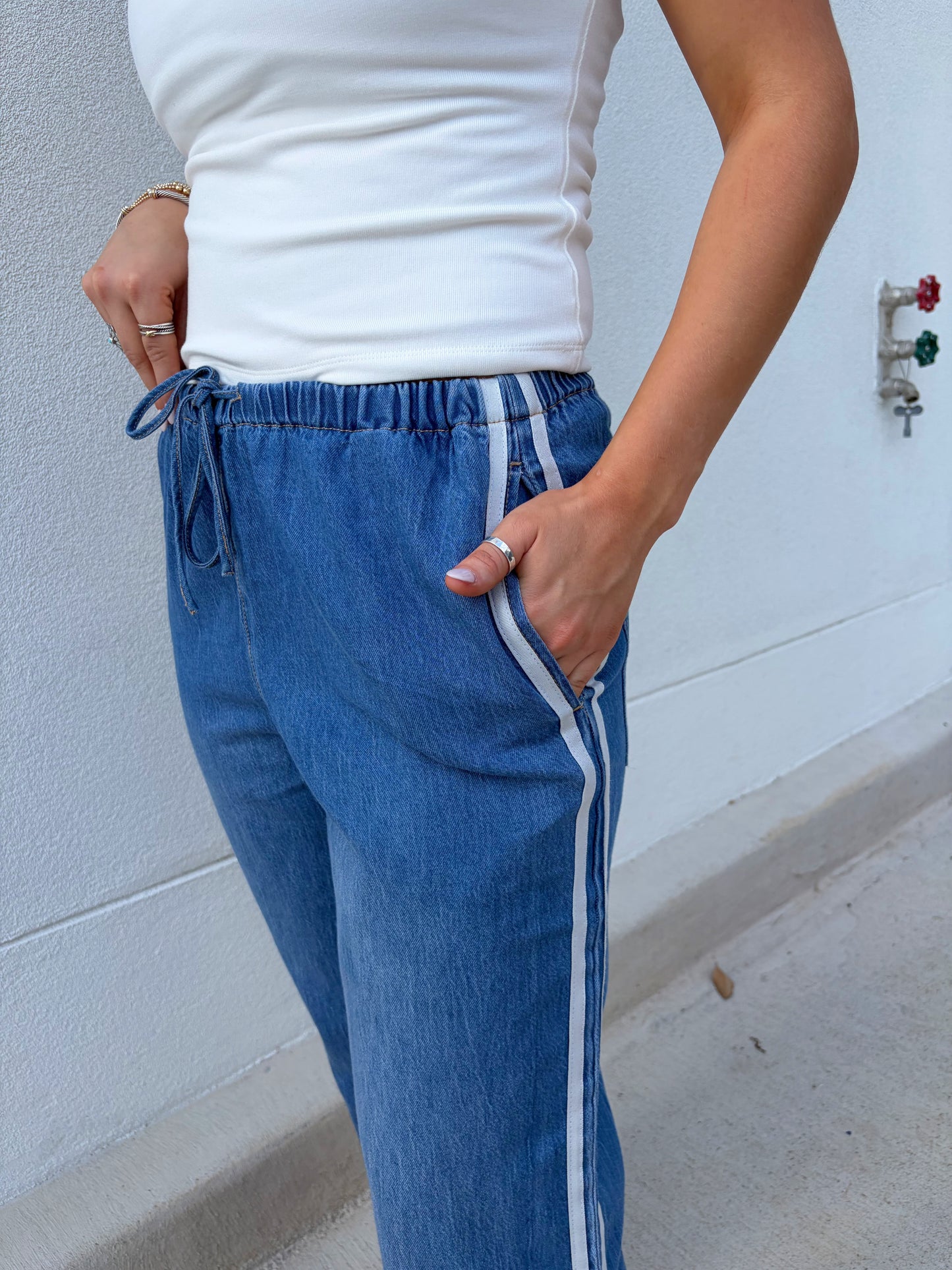 ZSUPPLY Sidelines Denim Track Pant