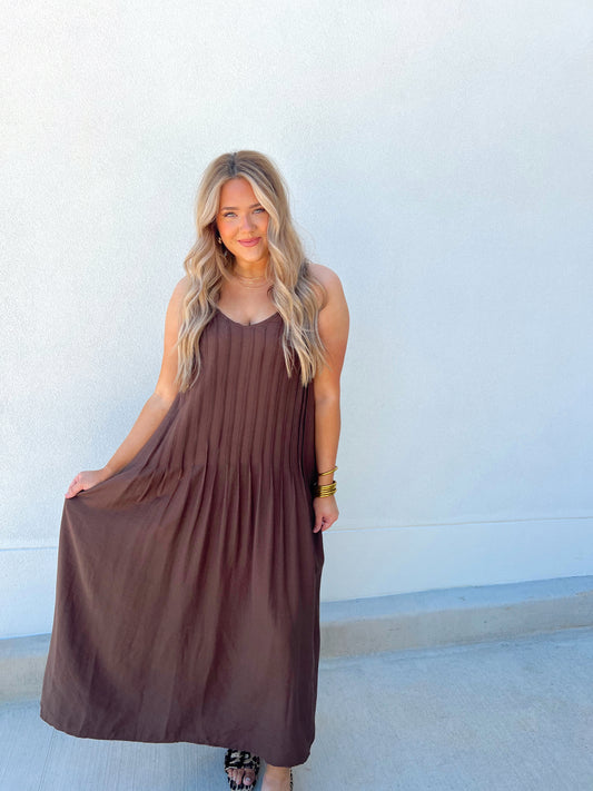 Sunset Cocoa Maxi Dress