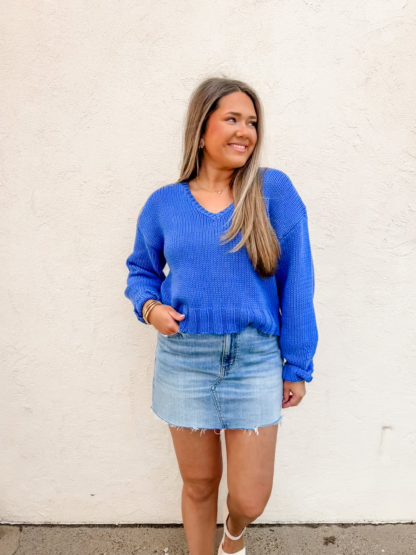 Vida Sweater Riviera Blue