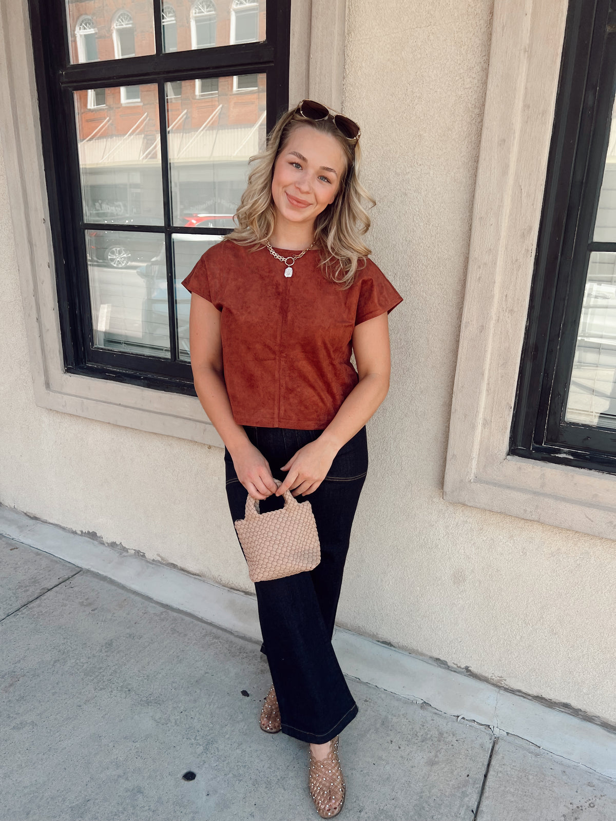 Sienna Suede Top
