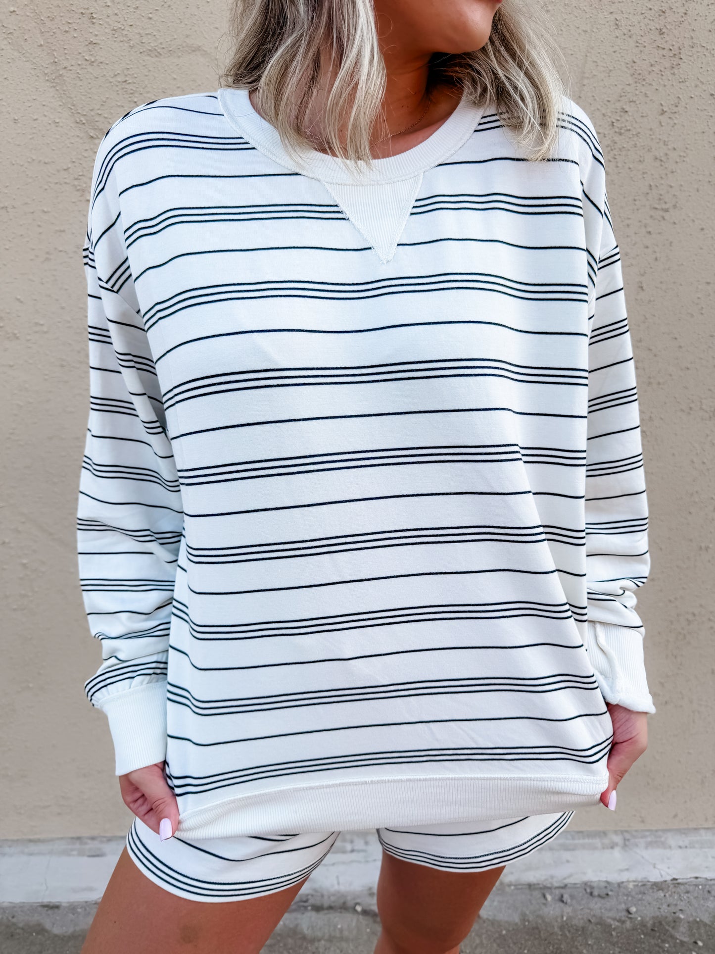 ZSUPPLY Stand Out Striped Sweatshirt