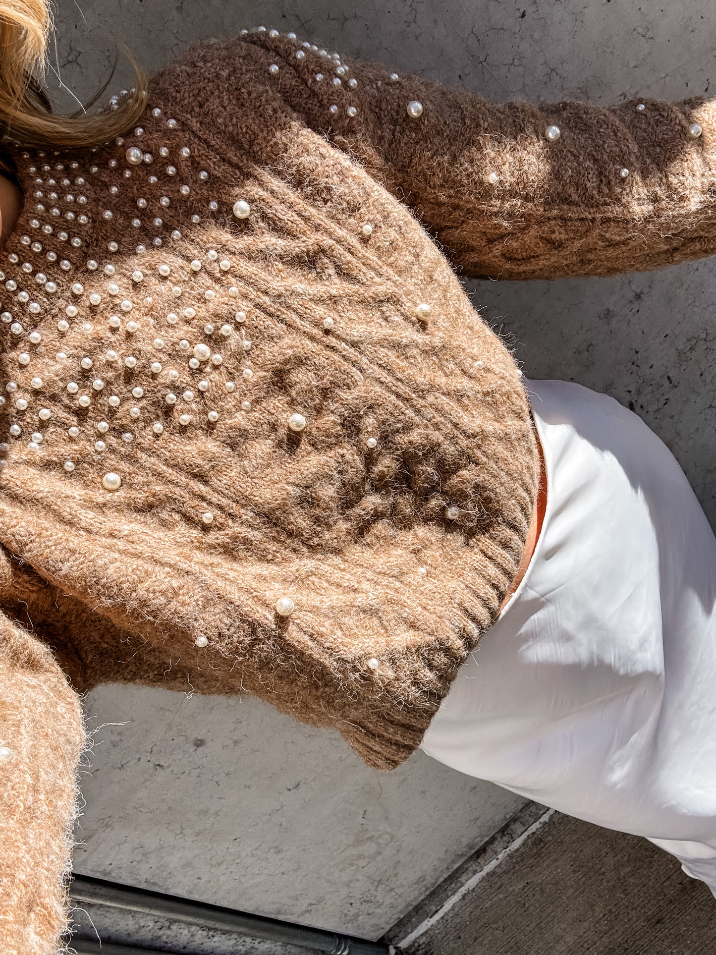 Drenched In Pearls Sweater