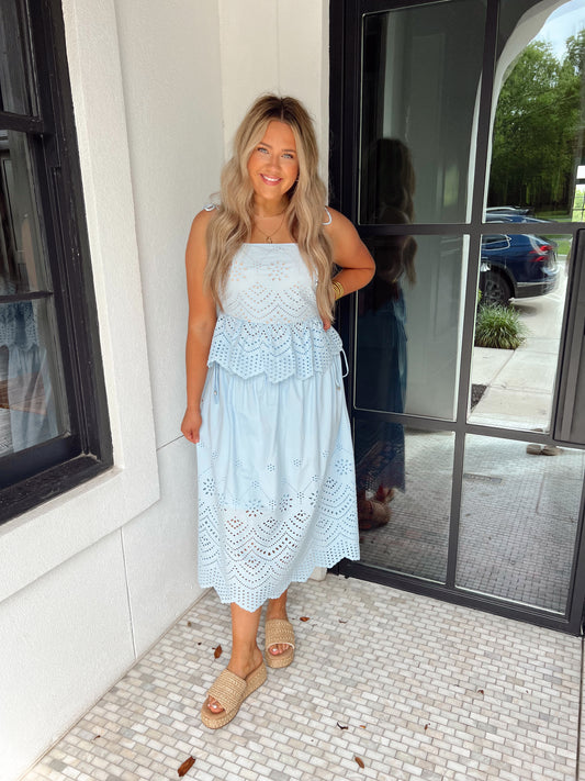 Summer Skies Midi Skirt