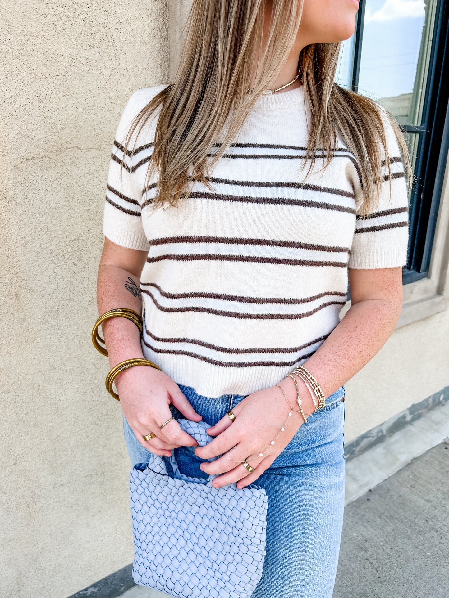 Z Supply GateWood Stripe Sweater Top
