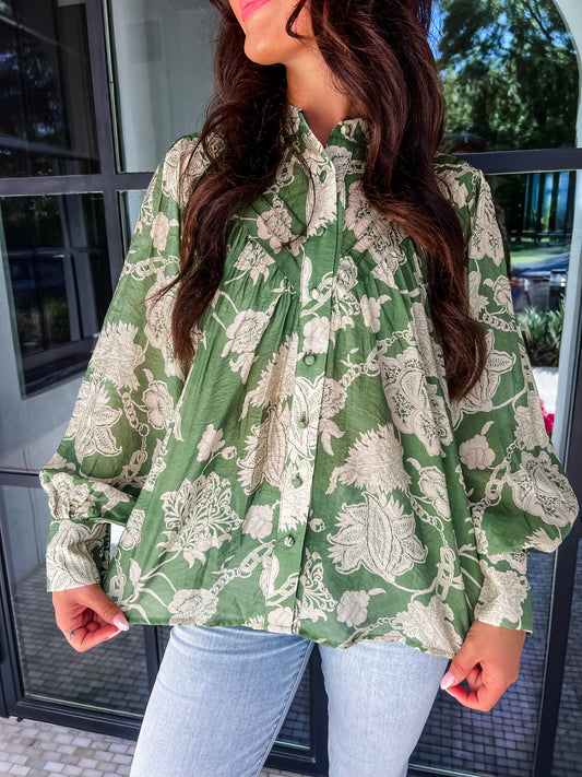 Green Grace Blouse