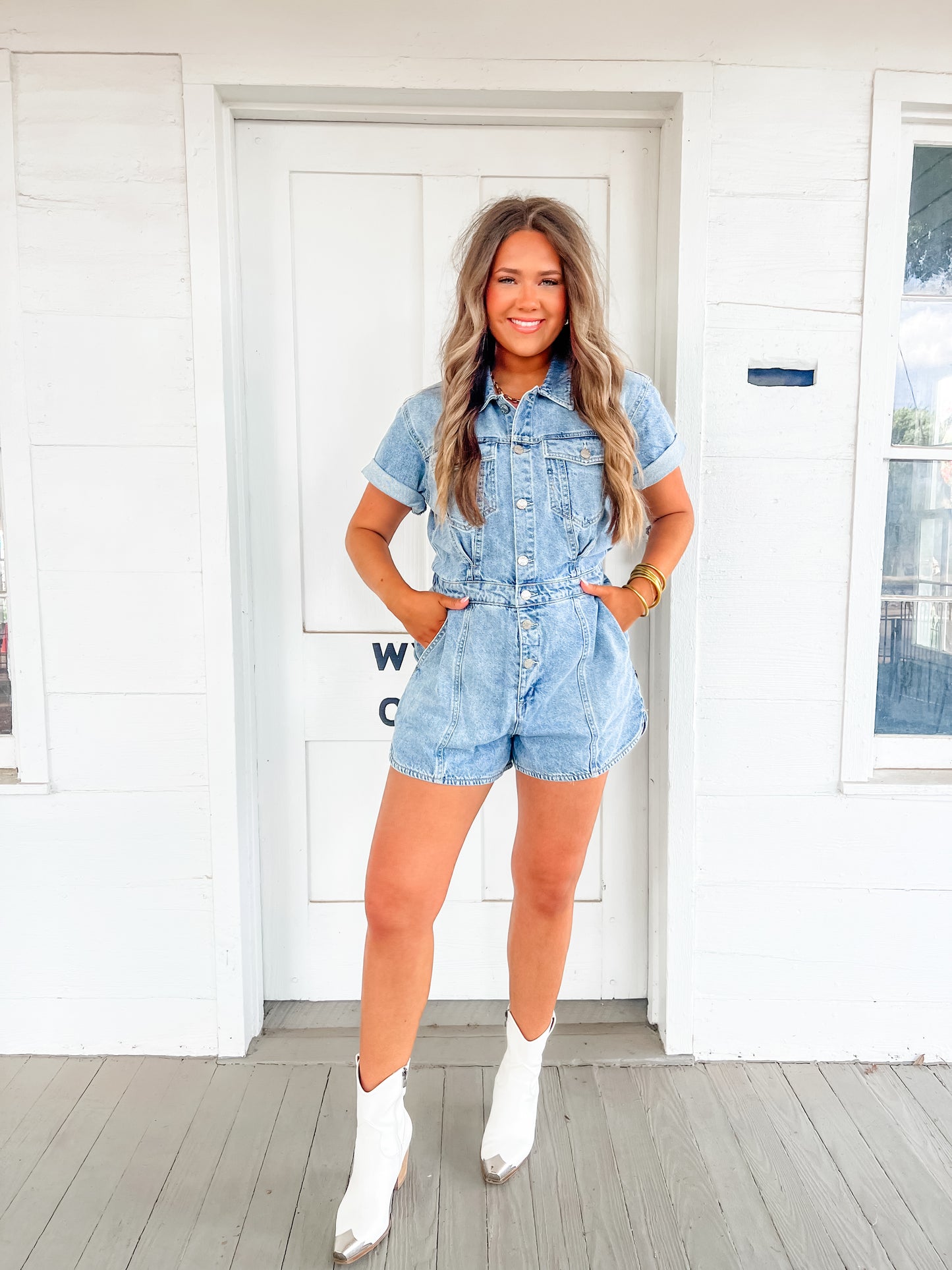Daze Topanga Denim Romper