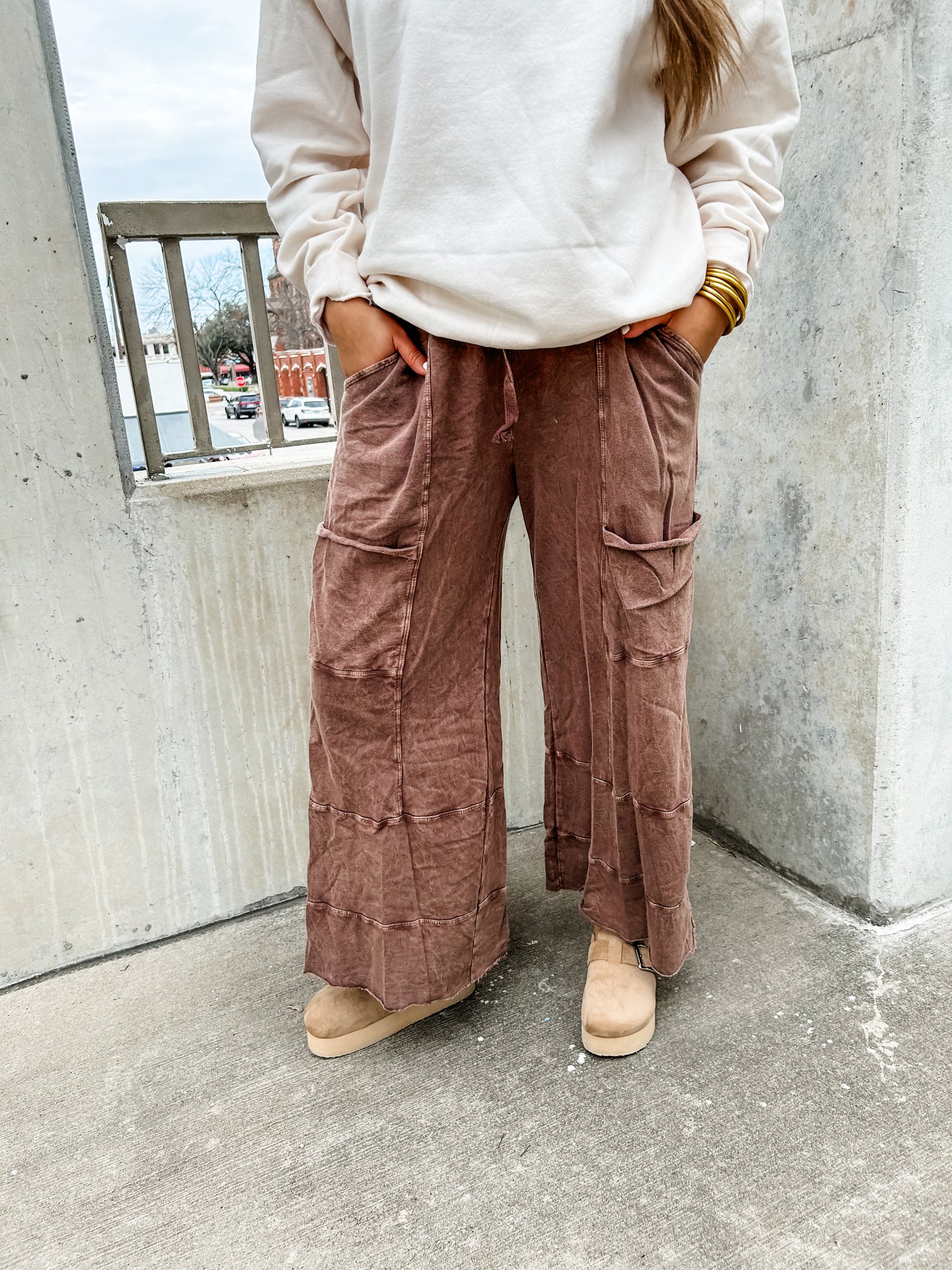 Chocolate Mineral Knit Pant