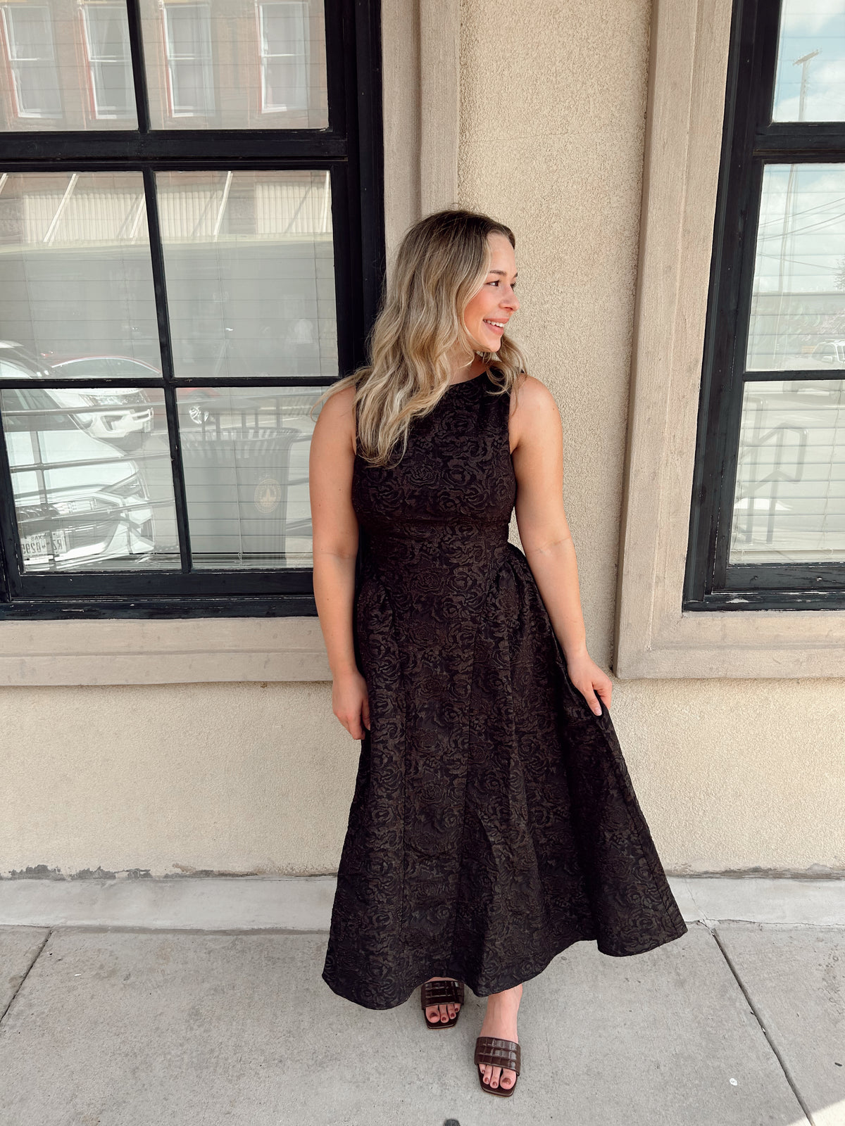 Nightfall Textured Dress