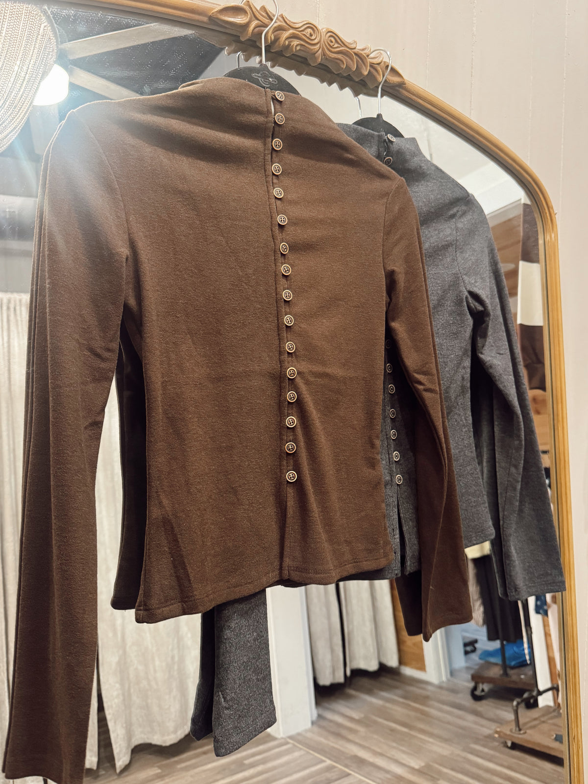 Charlotte Slim Cardi Brown