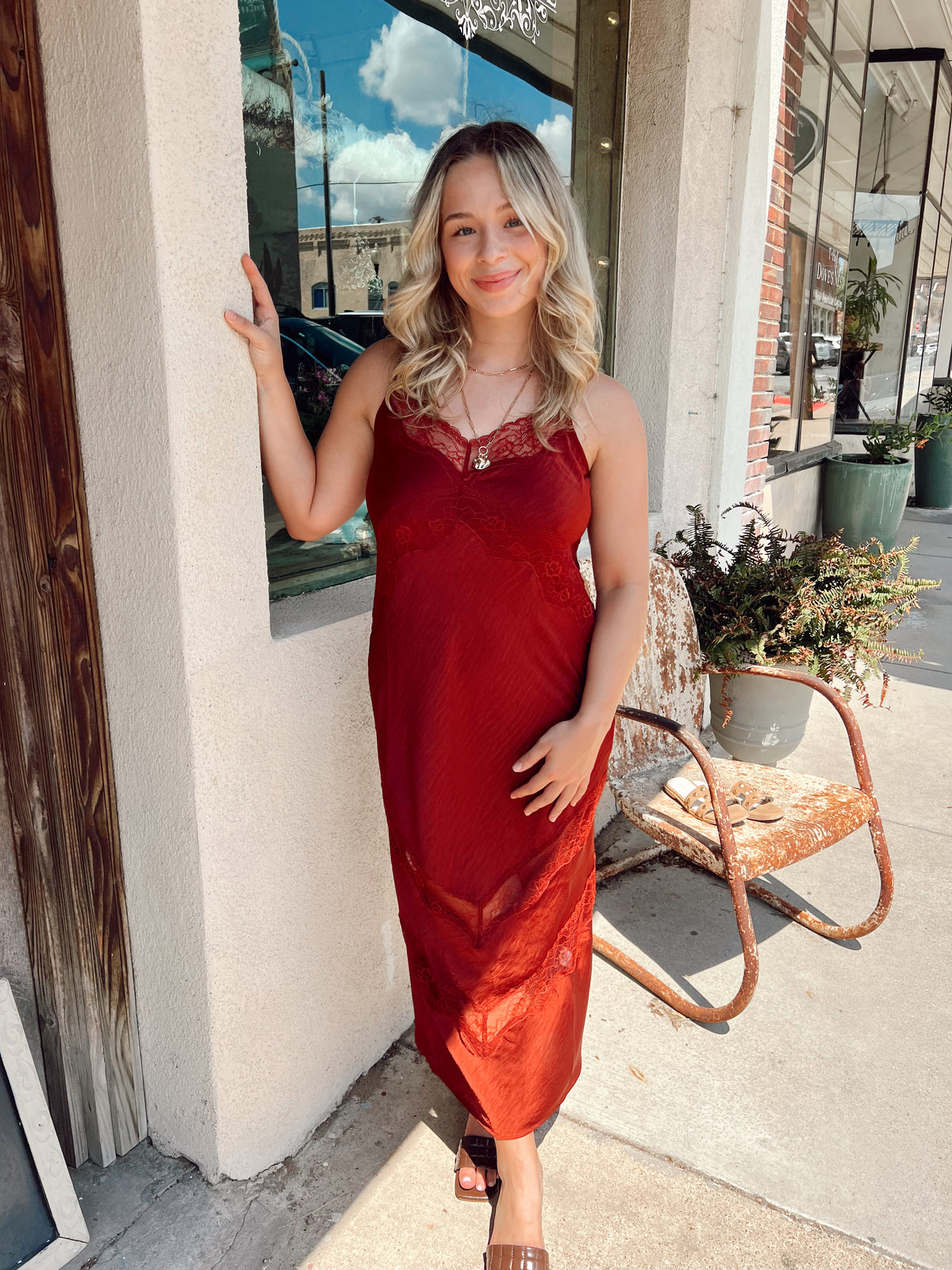 Z Supply Bruna Lace Midi Dress