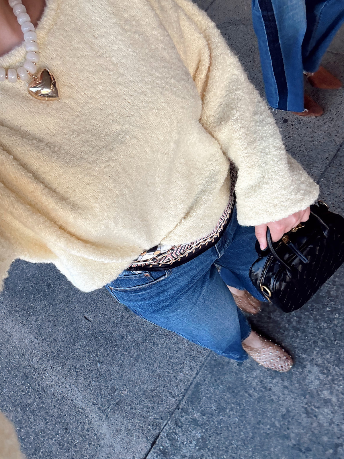 Lemon Chiffon Textured Sweater