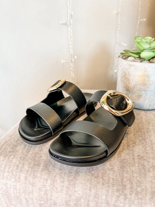 Speed Black Sandal