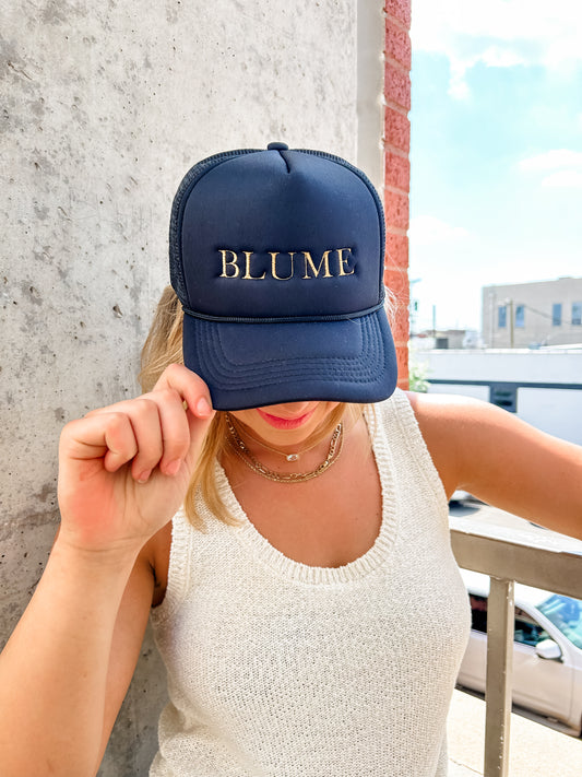 Black Blume Trucker Hat