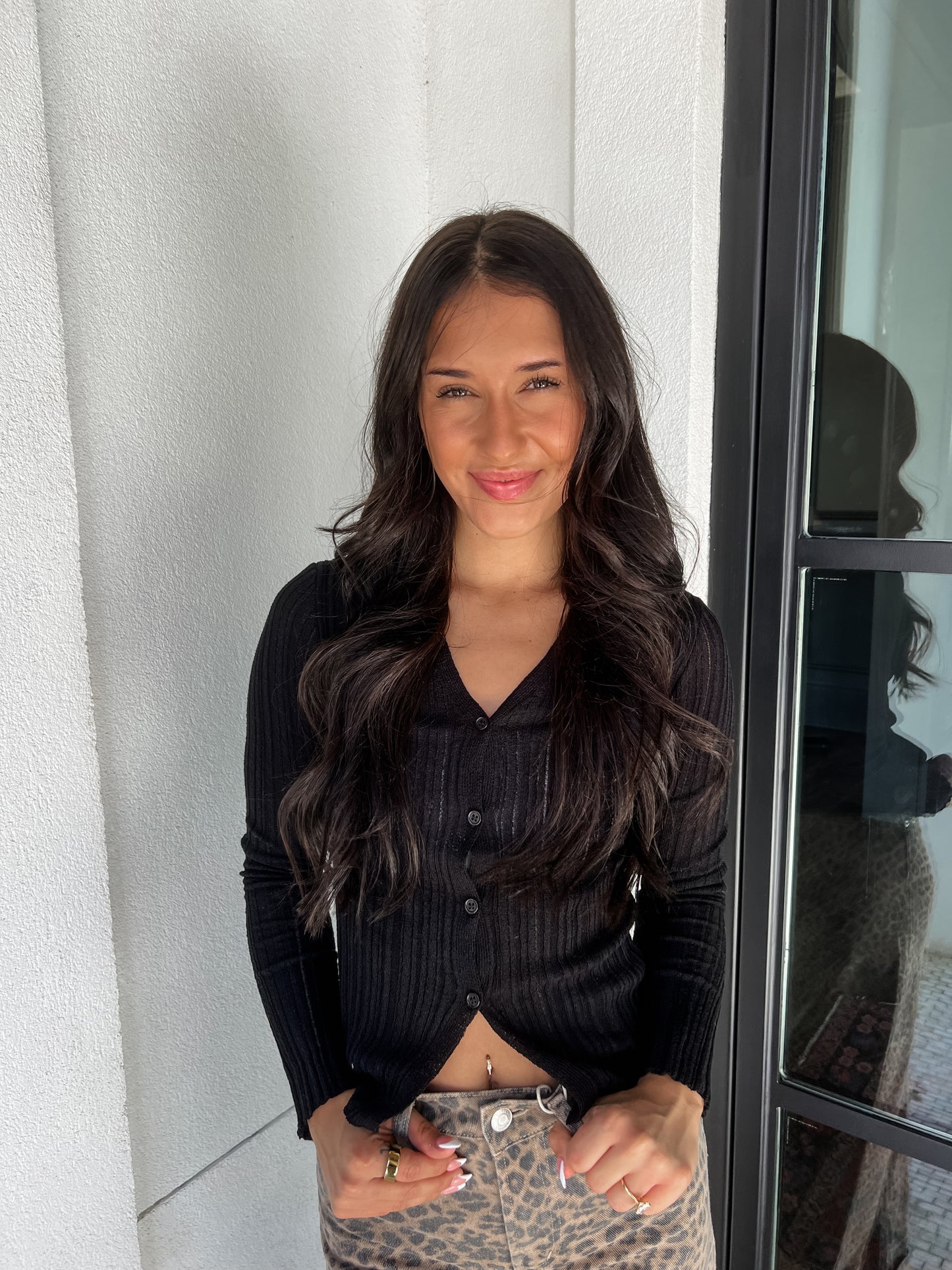 Main Street Cardi Black