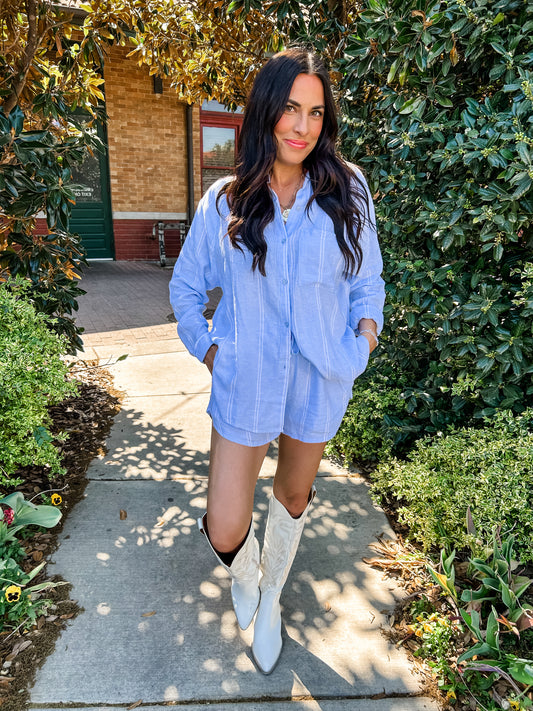 Z Supply Perfect Line Short Bluelight