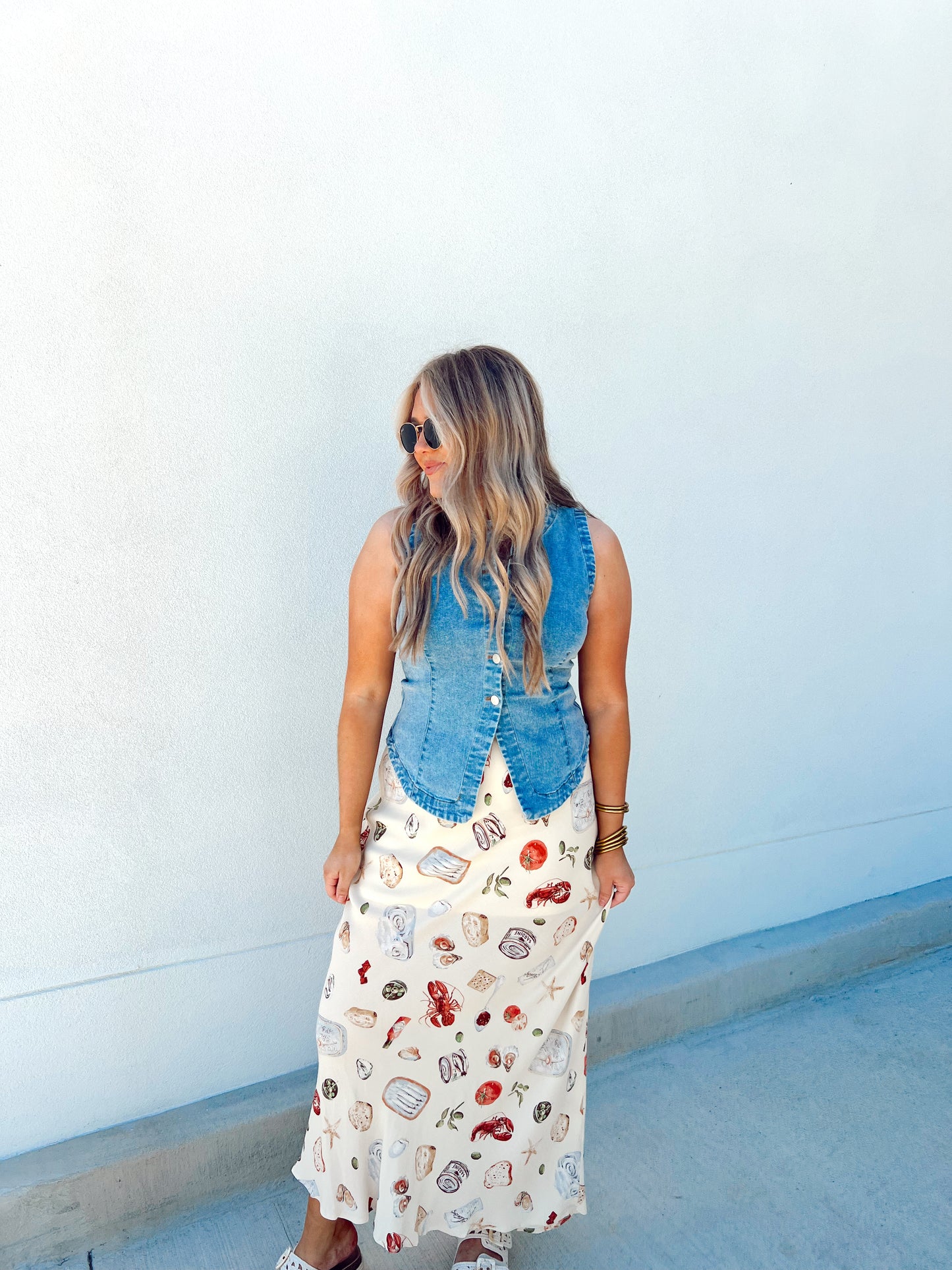 By The Sea Midi Skirt