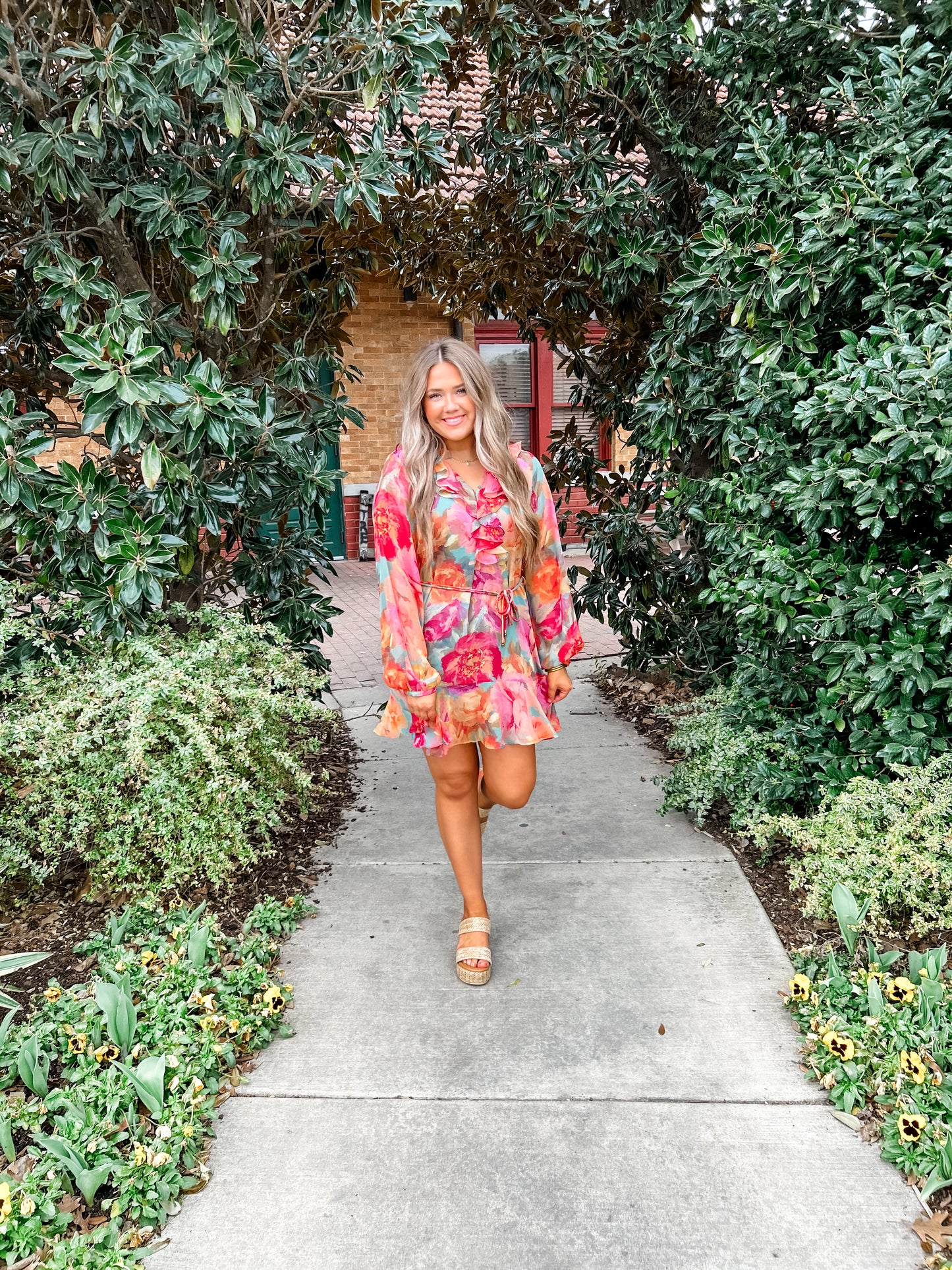 Parisian Floral Dress