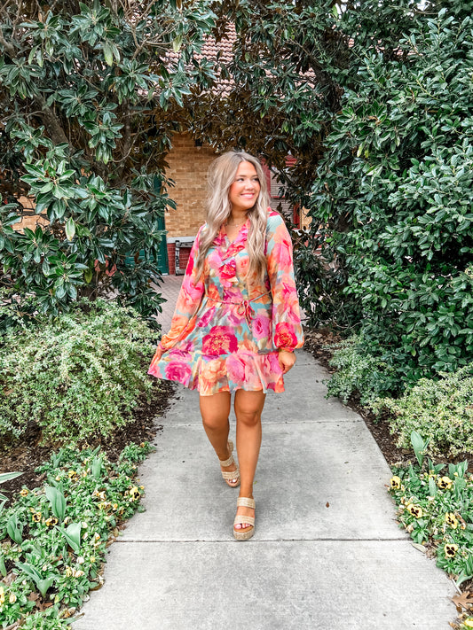 Parisian Floral Dress