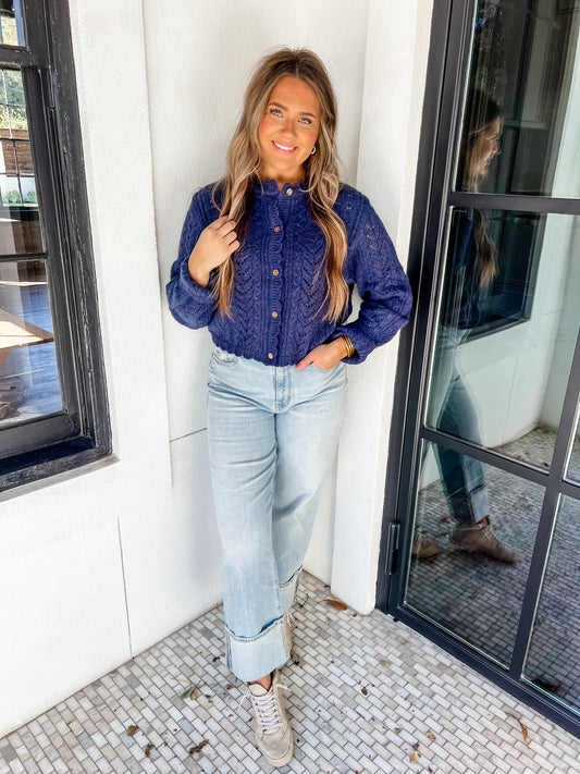 Deep Blue Cardi