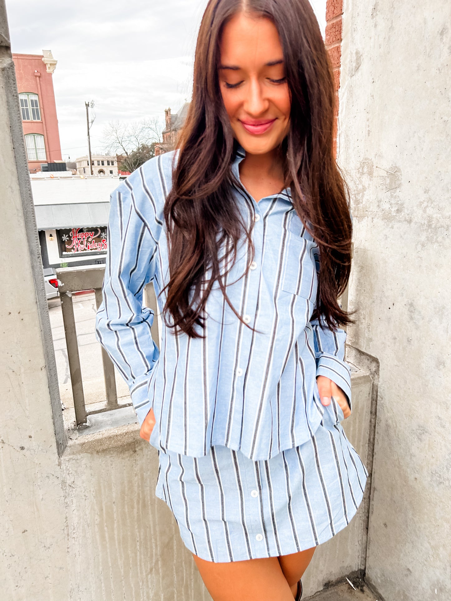 Savannah Stripe Skort Set