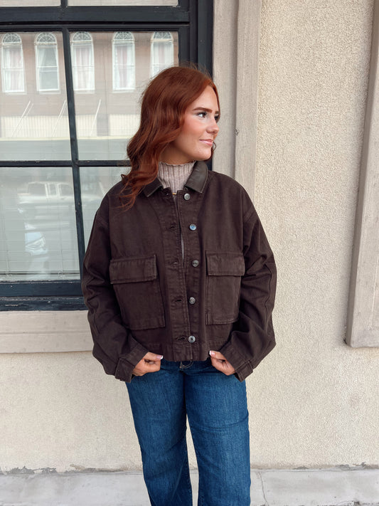 Z Supply Rey Chore Jacket Umber