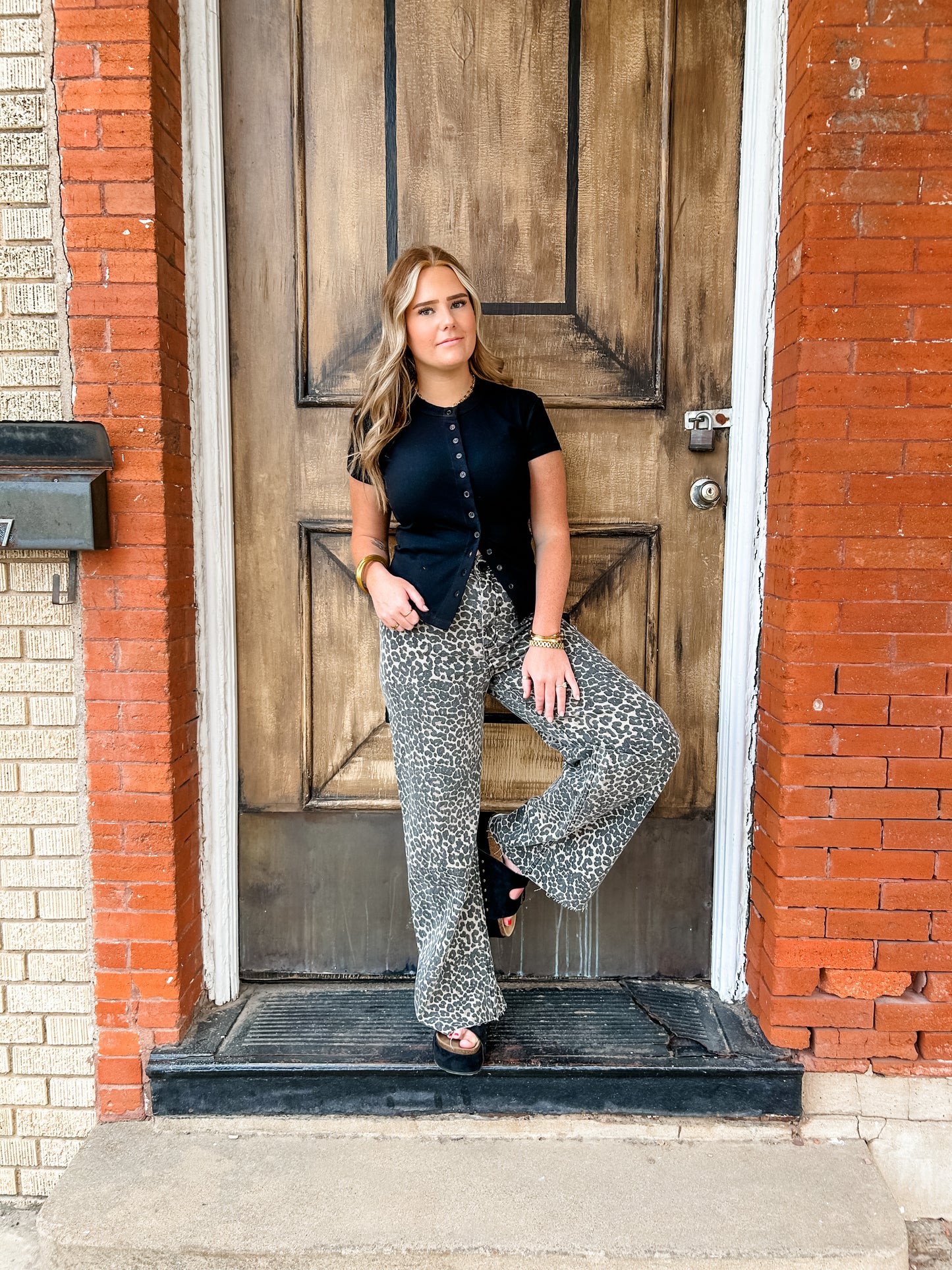 Leopard Days Denim Pants