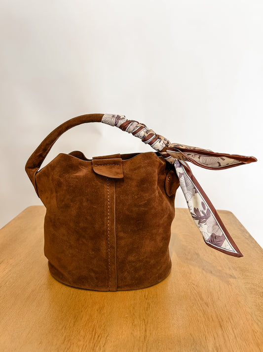 Suede Bucket Bag