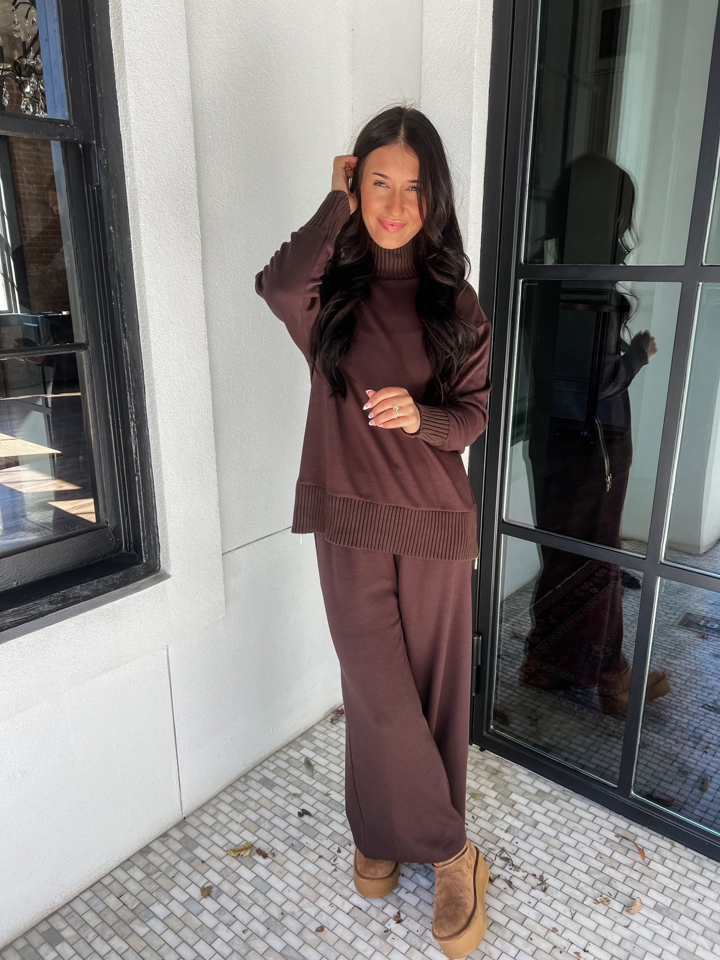 Z Supply Scout Rib Pant Chocolate Cherry