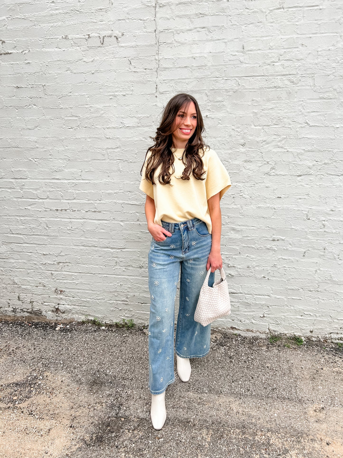 Dripping in Pearls Denim