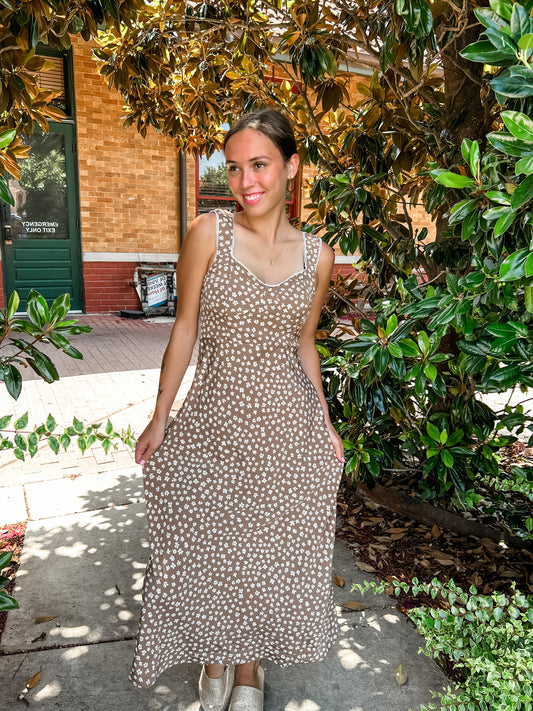 Floral Cocoa Dress