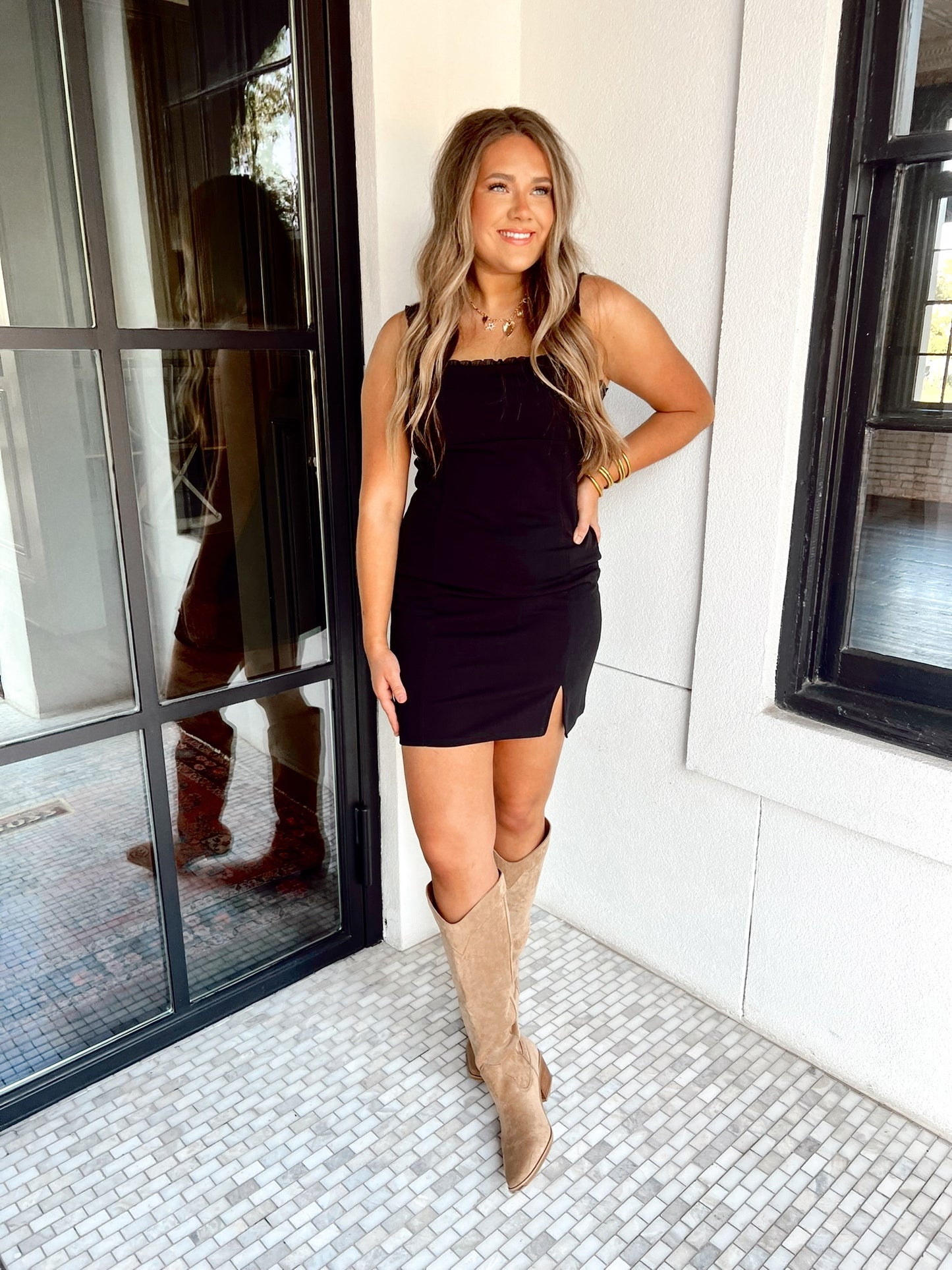 Poetic Tiny Ruffle Mini Dress