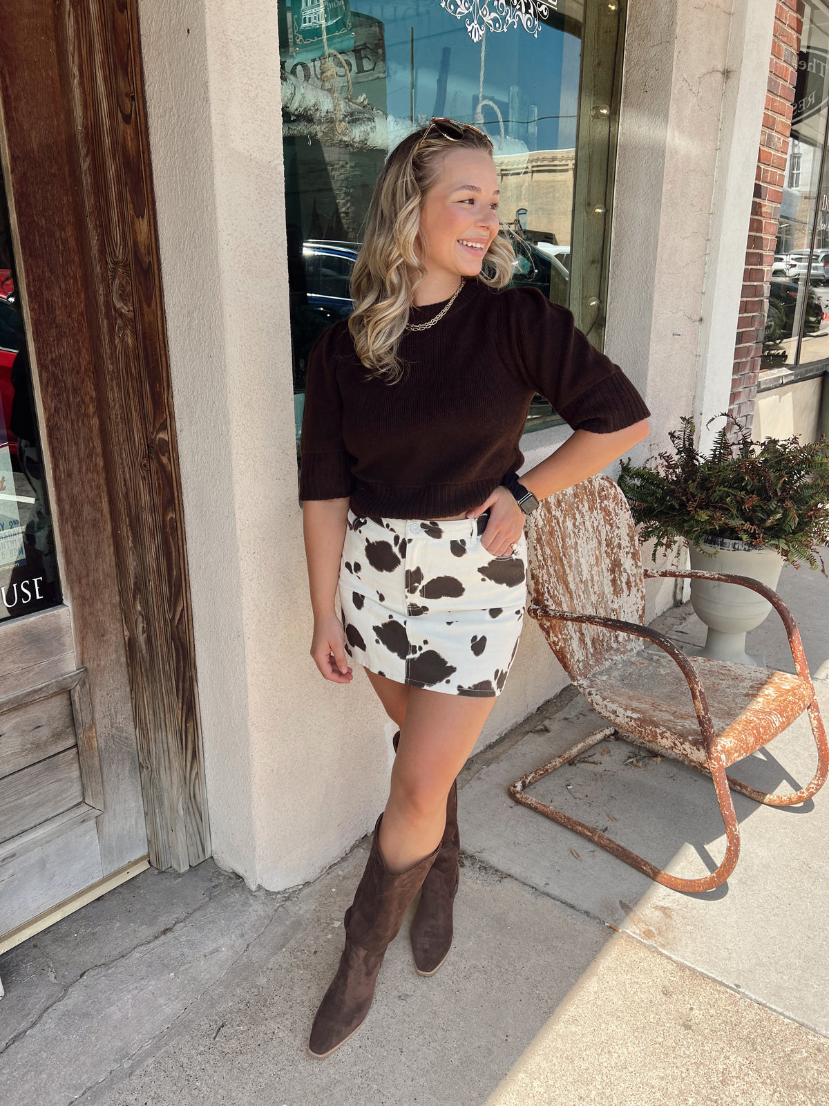 Sable Short Sleeve Sweater