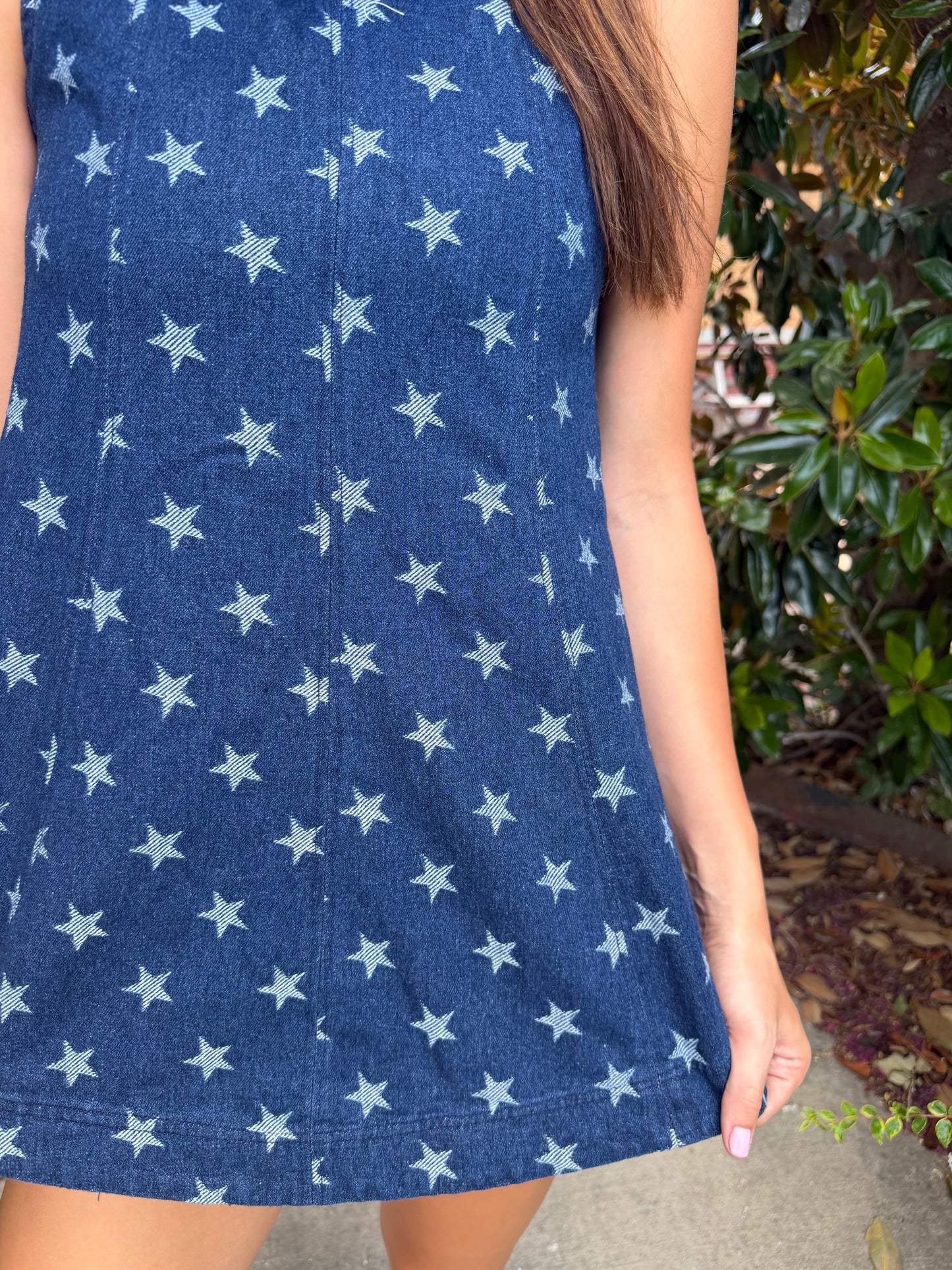 Count The Stars Denim Short Set