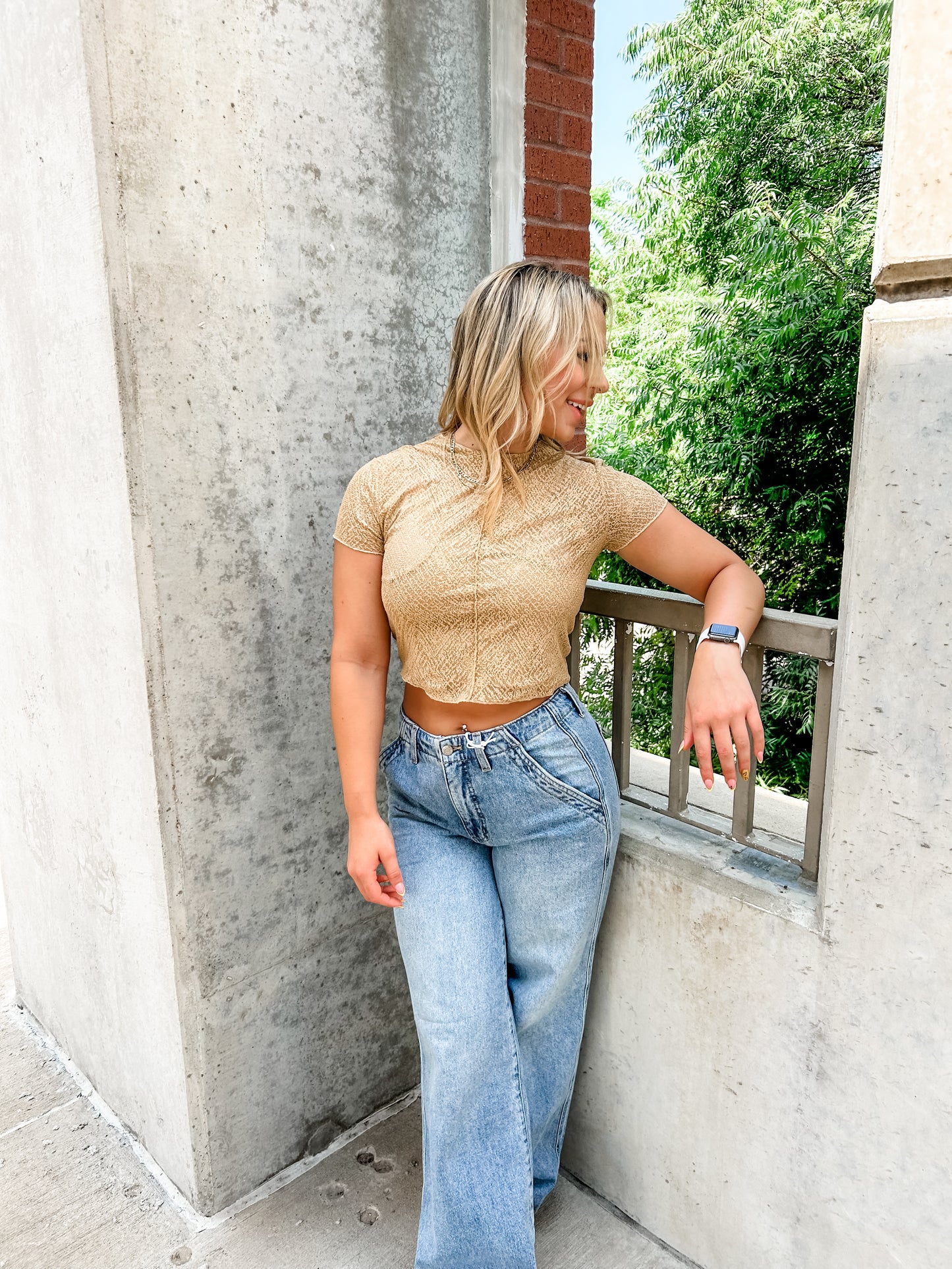 Golden Hour Textured Top