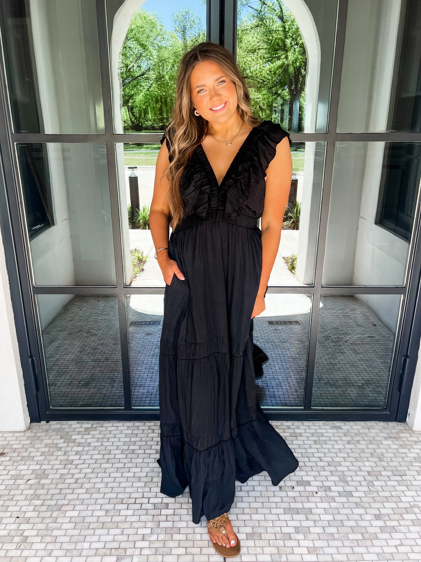 Graceful Moment Black Dress