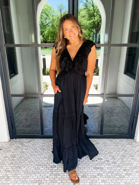 Graceful Moment Black Dress