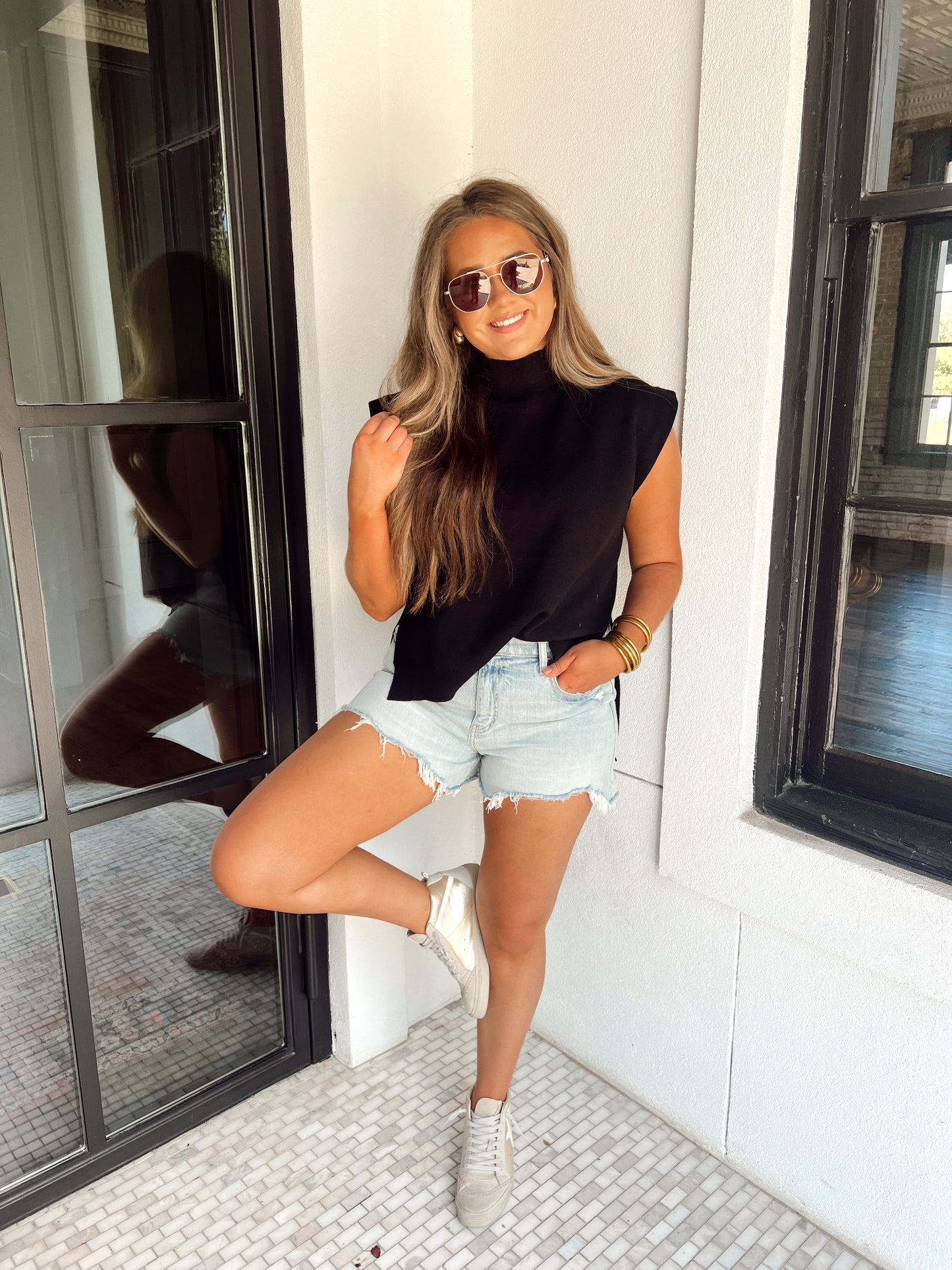 Black Mockneck Sweater
