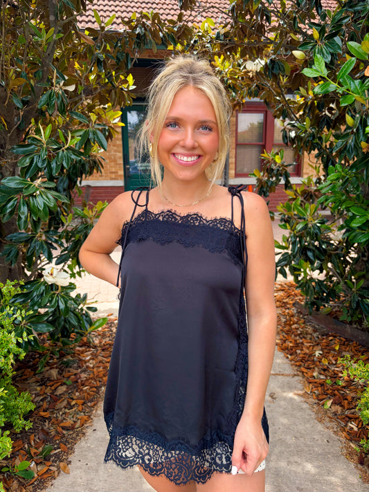 Lovely In Lace Cami Black