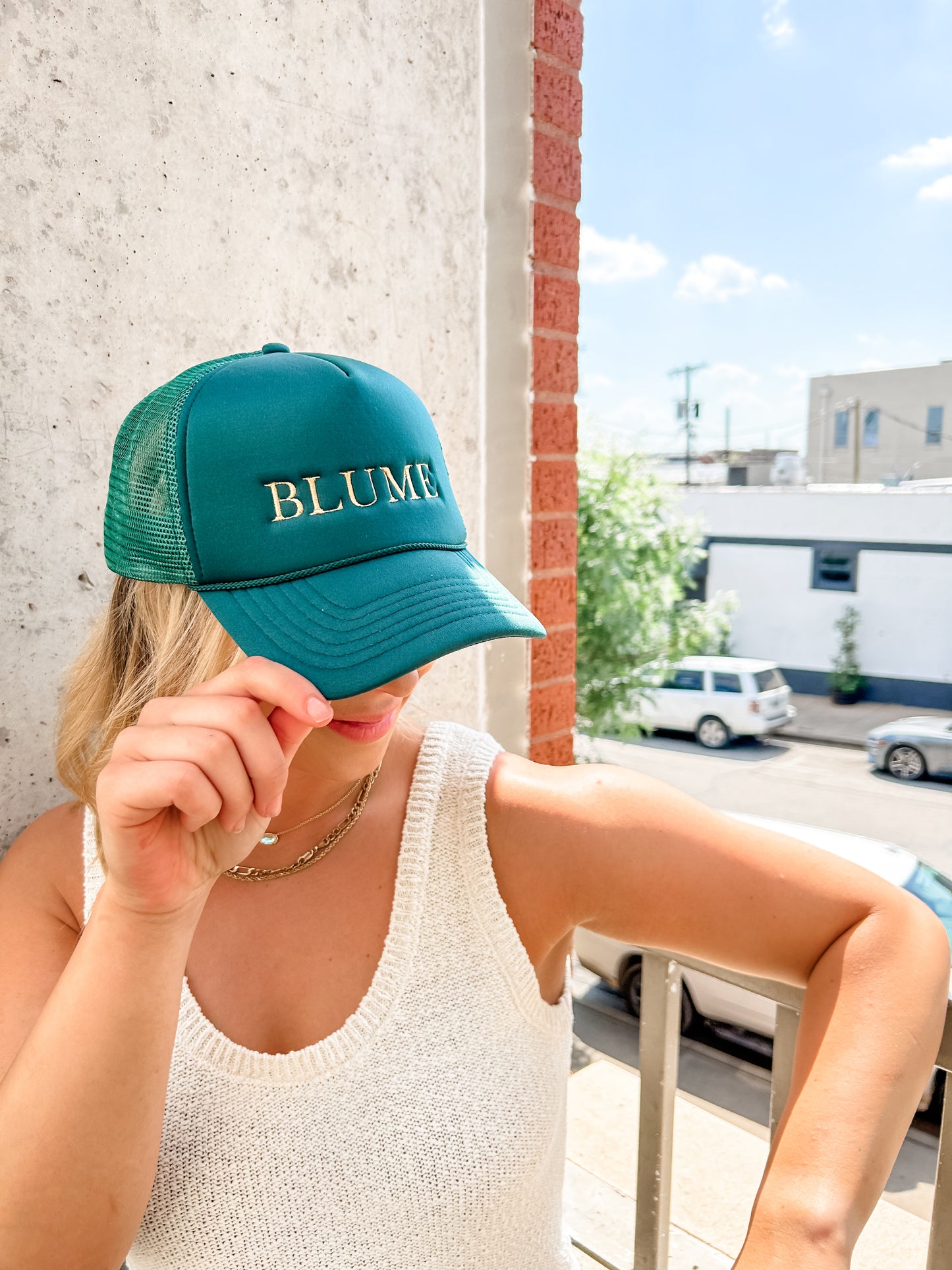 Green Blume Trucker Hat