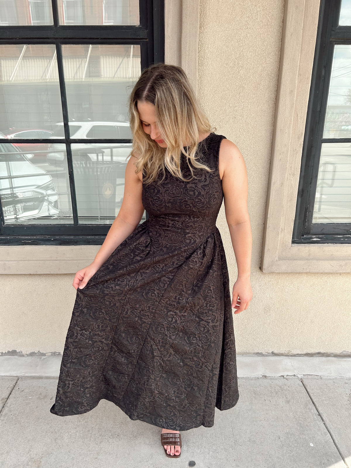 Nightfall Textured Dress