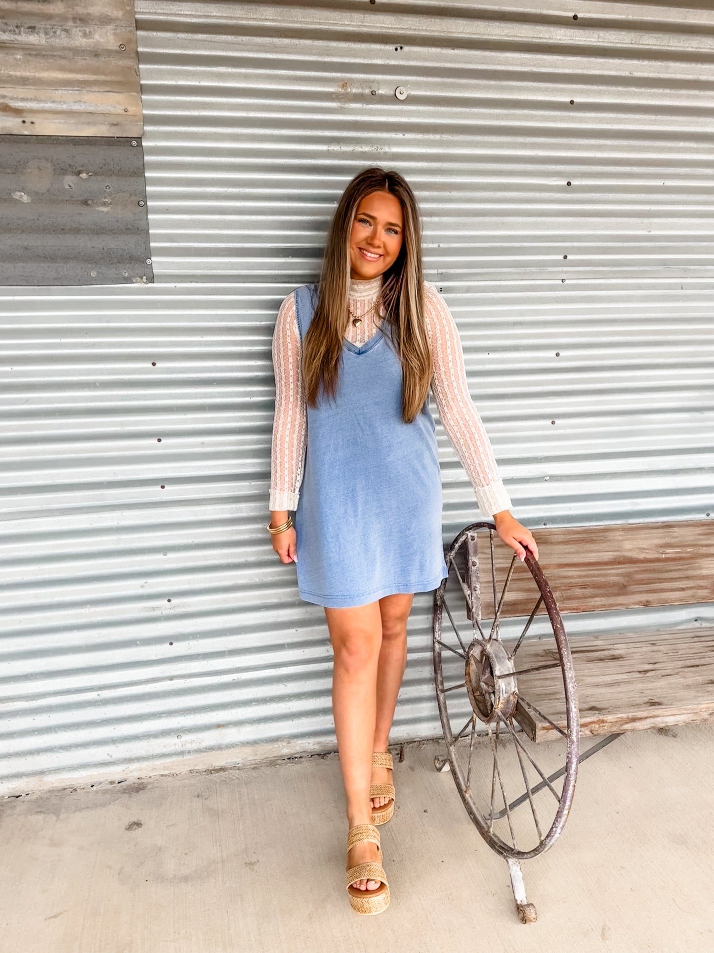 Sloane Knit Denim Dress