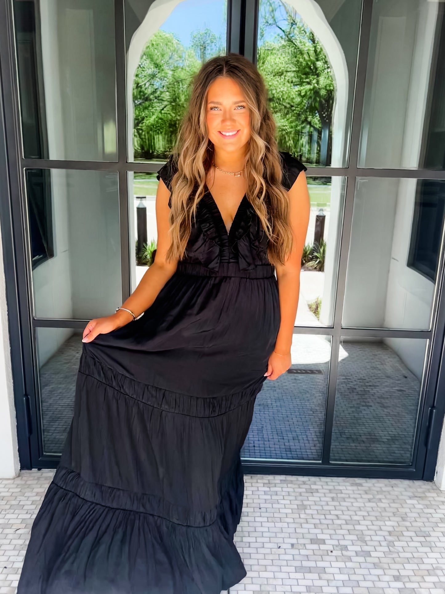 Graceful Moment Black Dress