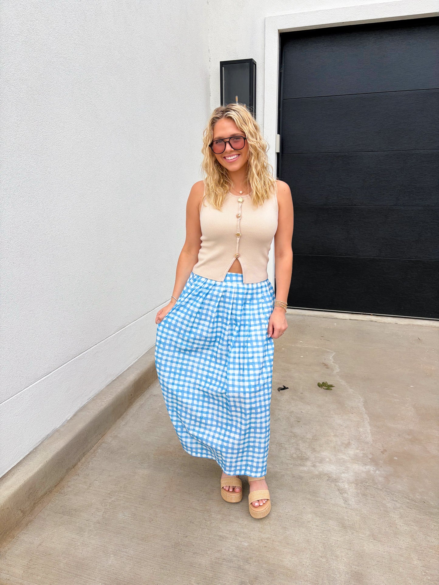 Hillsdale Gingham Skirt