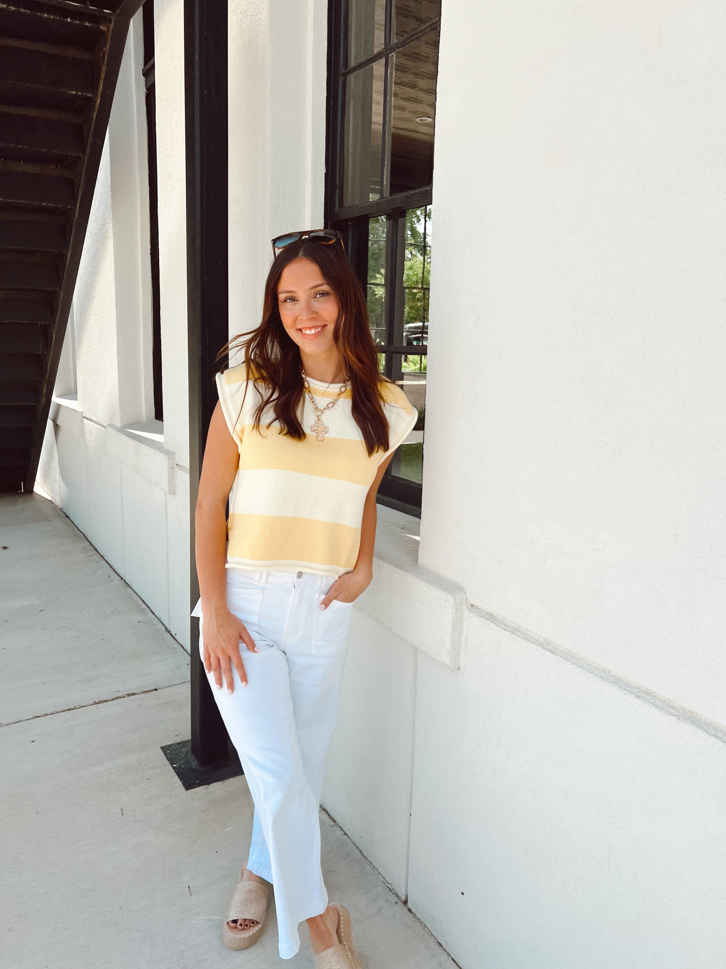 Lemon Striped Sweater