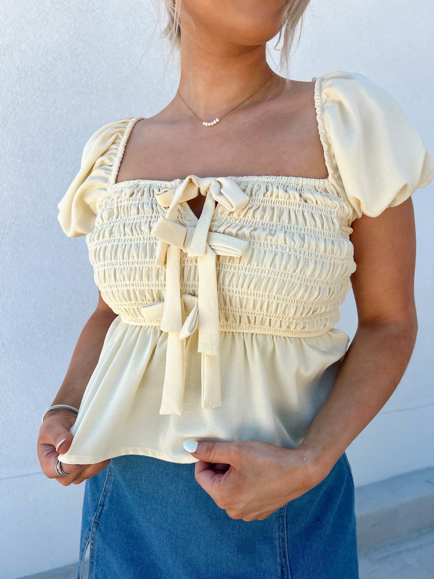 Sunshine Smocked Top