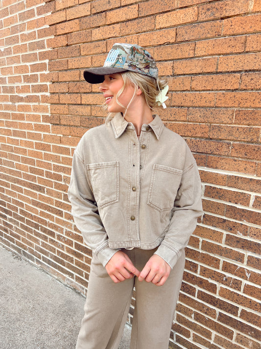 Day Off Khaki Top